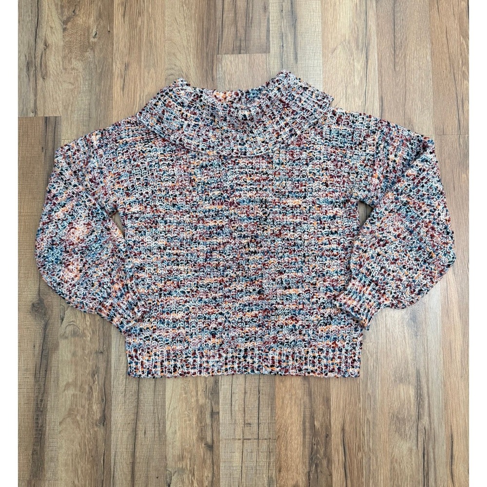 Art Class Kids‎ L Textured Multicolor Knit Sweater Pullover Colorful Cozy